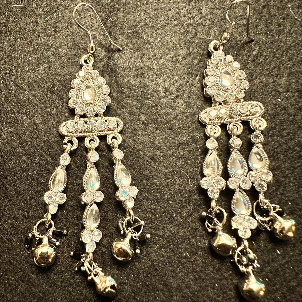 Silver earrings